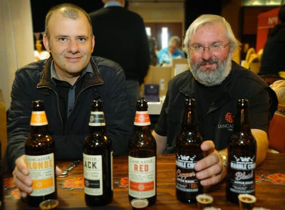 Previous Fylde Coast Food and Drink Festival. Pic: Ian Pickvance (left) and Martin Smith from Lancaster Brewery.