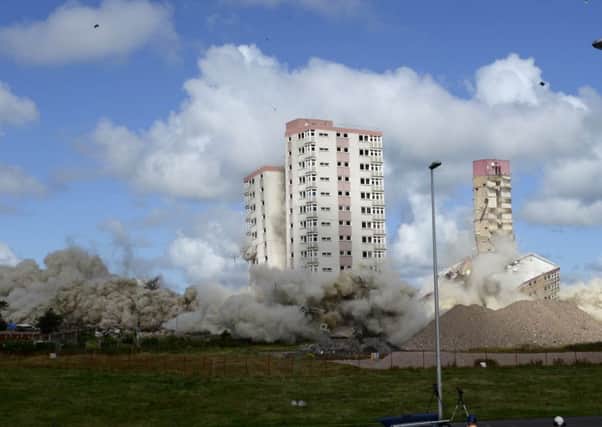 The 1960s tower blocks come down