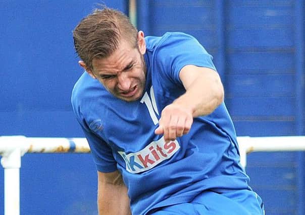 Gary Pett almost scored for Squires Gate      Picture: Albert Cooper