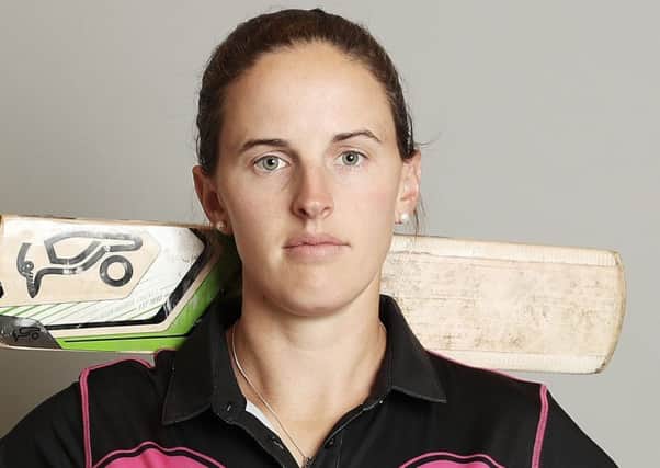 Amy Satterthwaite is ready for the fray with Lancashire Thunder