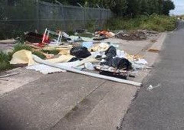 More fly-tipping on Jameson Road, Fleetwood.