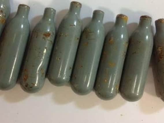 Canisters similar to these have been found in Poulton and Thornton