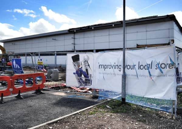 Work  to extend the Lidl supermarket at Devonshire Road, Blackpool