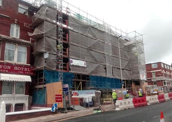 Two former hotels on Albert Road, Blackpool, are being converted into apartments