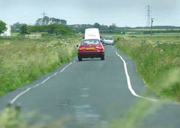 Traffic on North Houses Lane, where Lancashire County Council want to build the M55 link road.