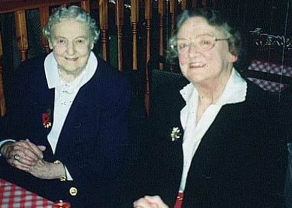 Dr Joan Wilkinson (right), who was the first head  of Blackpool Sixth Form College, with Mary Roberts, a former head teacher at Collegiate High School