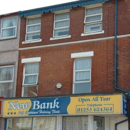 The New Bank flats on Albert Road in Blackpool