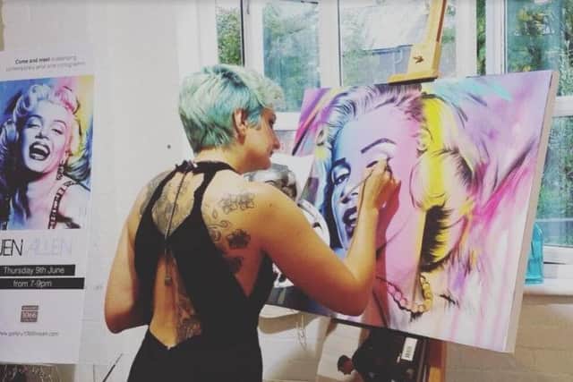 Jen Allen at work