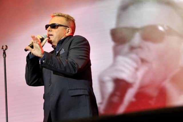 Suggs with Lytham Festival's Saturday headliners Madness