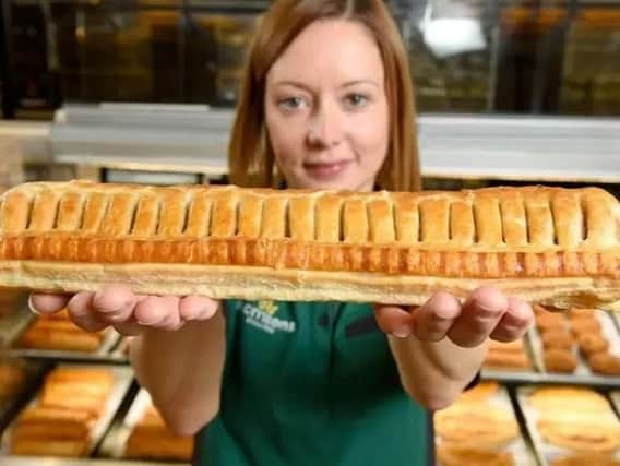 Foot-long sausage roll at Morrisons in Blackpool