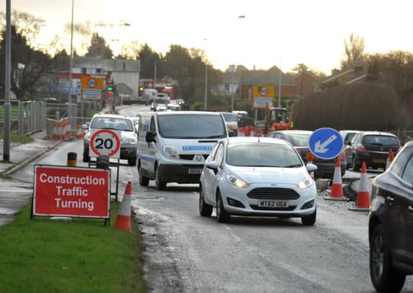 Motorists have been hit by lengthy delays while the Broughton roadworks take place