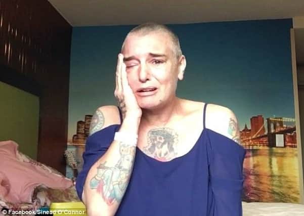 Sinead O'Connor in her tearful video