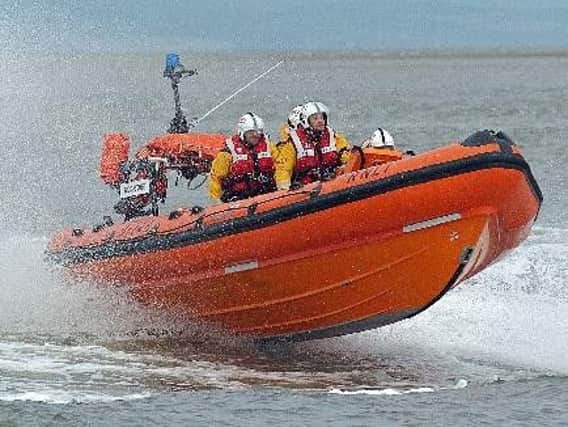 Lytham's inshore lifeboat was launched