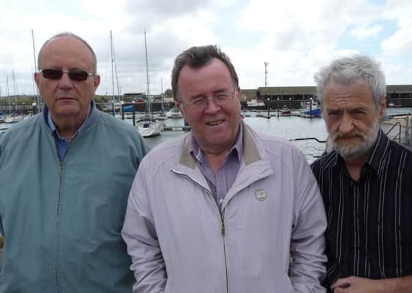 HISTORY BOYS (l to r): Dave Pearce, Dick Gillingham and Ron Baxter.