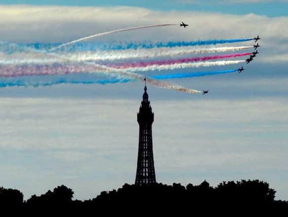 The Red Arrows perform at Blackpool