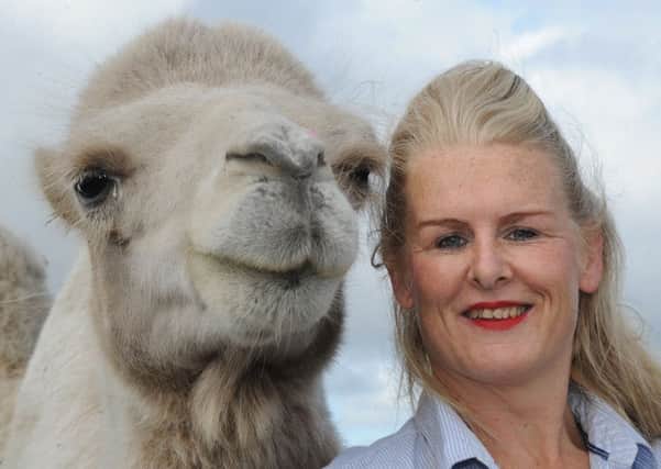 Ringmistress Petra Jackson (right) with Kachana the camel