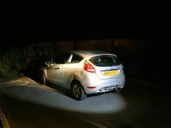 Police attempted to use a stinger on Fleetwood Road which they say was spotted by the occupants of the car who then headed back towards Mill Farm.
Pic: Lancashire Police