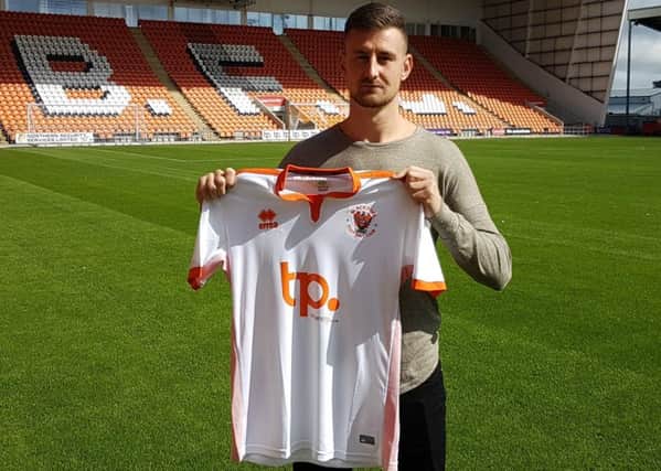 Blackpool's new signing Scott Quigley