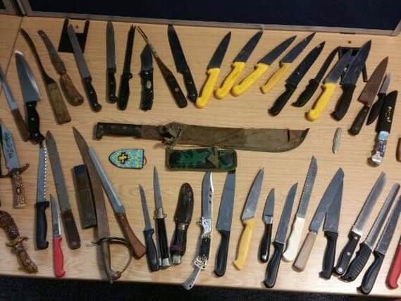 Police have revealed the knives that were handed in as part of the amnesty