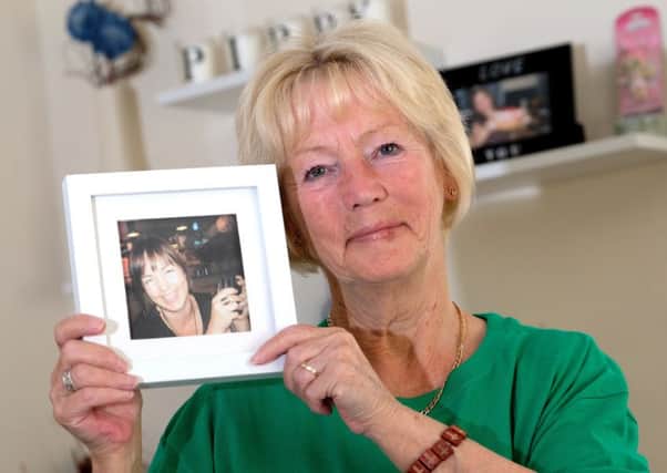 Trisha Gardner who is doing a sponsored parachute jump on her 70th birthday to raise money for Macmillan Nurses in memory of her daughter Philippa ('Pippy') who died from breast cancer two years ago, aged just 37.
