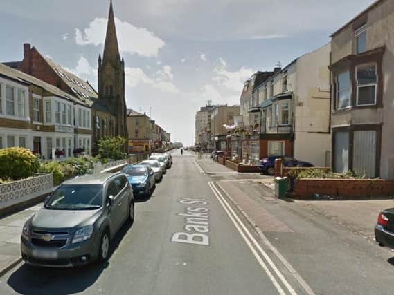 The incident took place on Banks Street in Blackpool. Picture: Google