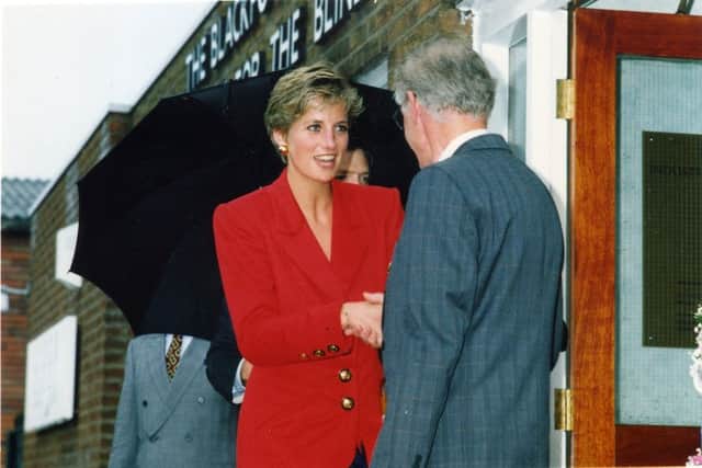 Princess Diana is welcomed to the Industrial Centre for the Blind and Disabled People on Clifton Road , Marton, in 1991