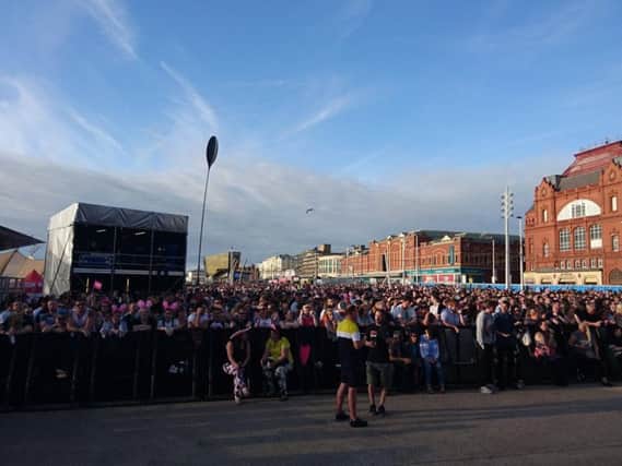 Crowds at Livewire in Blackpool