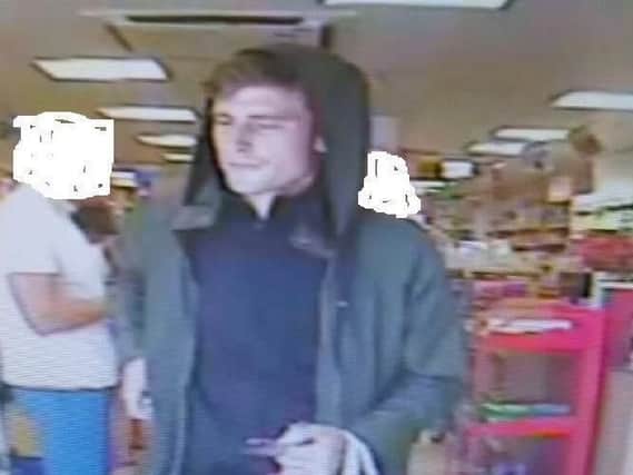 Police would like to speak to this man in connection with their enquiries.