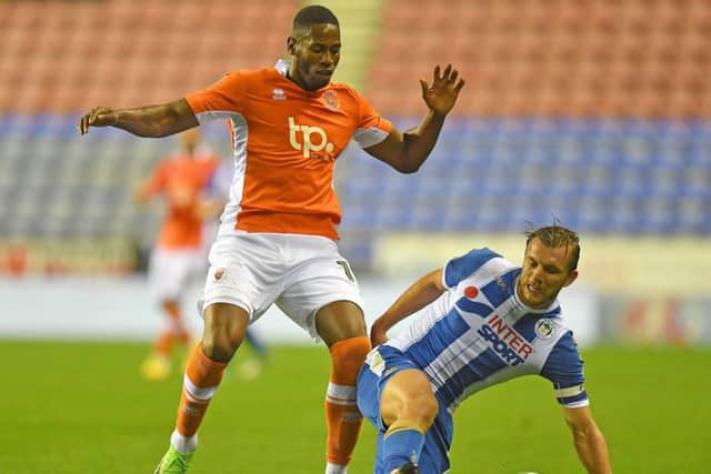 Jamille Matt in action at Wigan