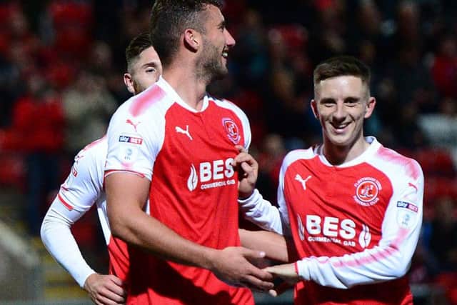 Town celebrate Baily Cargill's goal