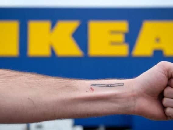 Matt Lee's Ikea tattoo
