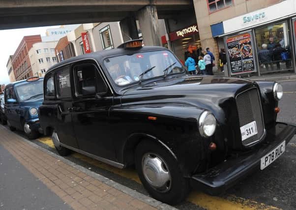 Blackpool taxis on Bank Hey Street