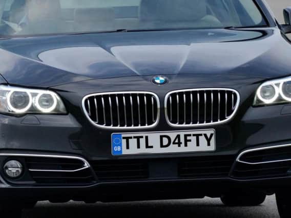 14 per cent of all UK drivers own a personalised plate