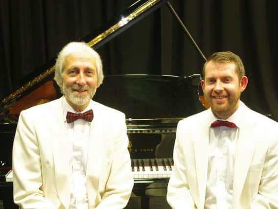Piano duo John Gough and Tom Kimmance