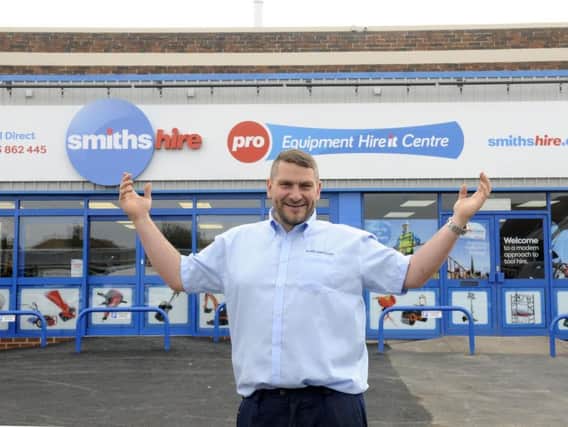 Rick Morris at the Cleveleys Smiths Hire It store