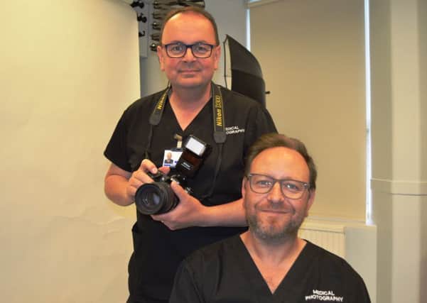 Paul Canning and Steven Farley, medical photographers at Blackpool Victoria Hospital
