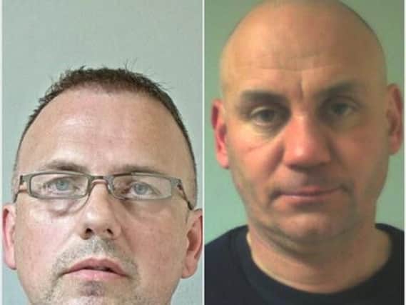 William Kelly, 46, of Beechfield Avenue, Blackpool (pictured, left)and Steve Williams, 49, of The Combs, Dewsbury were sentenced to more than 25 years in prison