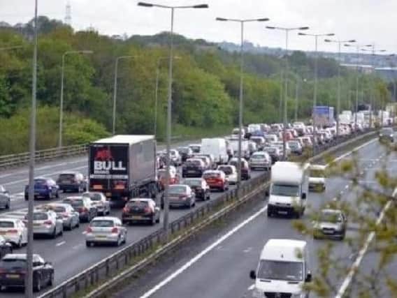 Delays have been caused on the M6 by a three-vehicle collision