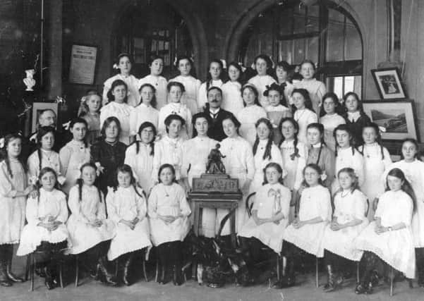 Devonshire Road, Blackpool, school choir, 1913.
First winners of the new heap trophy in the Open Competition at the Blackpool Musical Festival