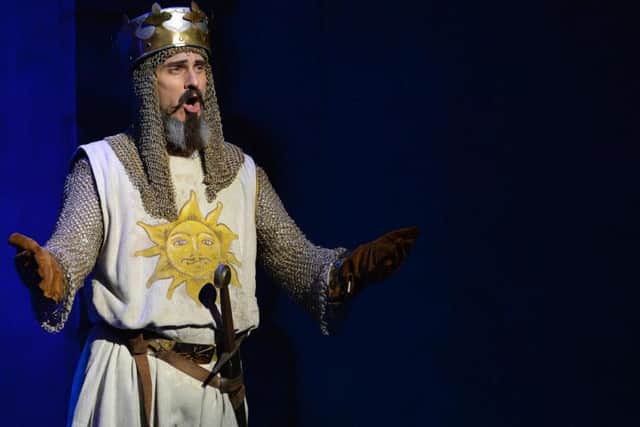 Bob Harns as King Arthur in Spamalot, Blackpool Opera House