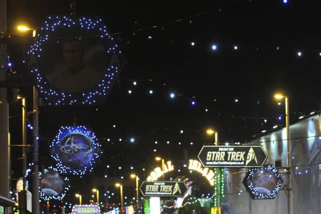 Some of the bulbs in the Blackpool Illuminations are not working