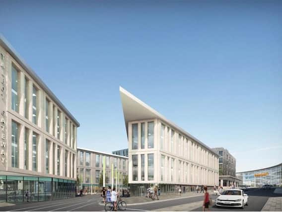 An artists impression of the proposed hotel in the central business district