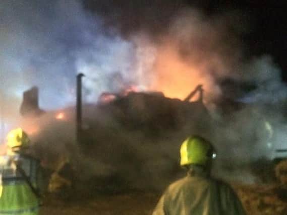 An investigation into the cause of the fire is on-going.