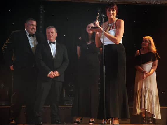 The team from the Winter Gardens getting their 2018 BIBAs award
