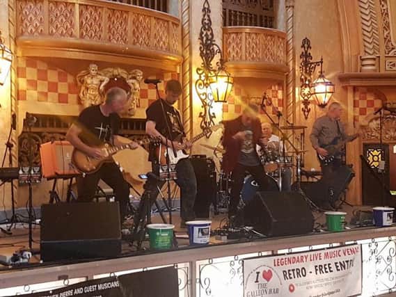 Shotglass performing at the Winter Gardens in Blackpool