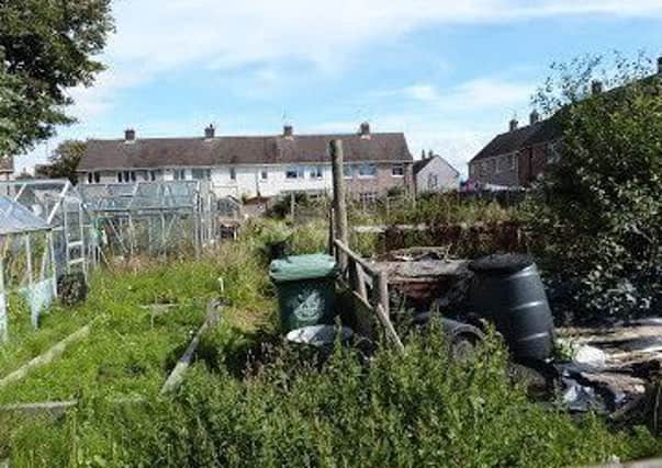 The West View allotments in Fleetwood