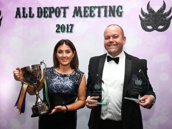 ABC Blackpool's Jo  and Paddy Worsfold with their awards win
