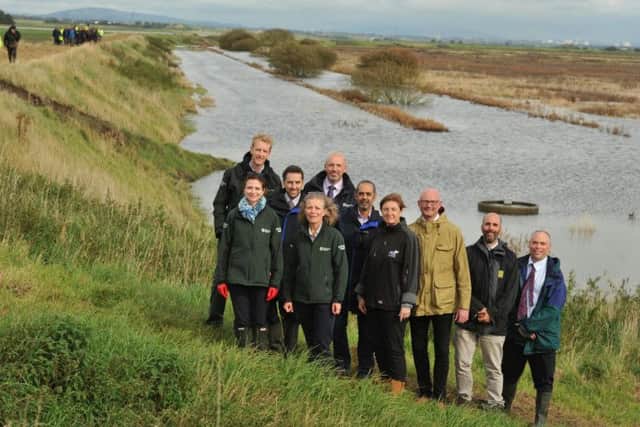 The official opening of the new nature reserve at Hesketh Out Marsh