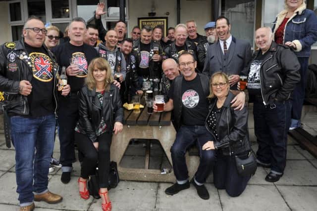 Friends from Yorkshire at the Teddy Boys gathering in Cleveleys