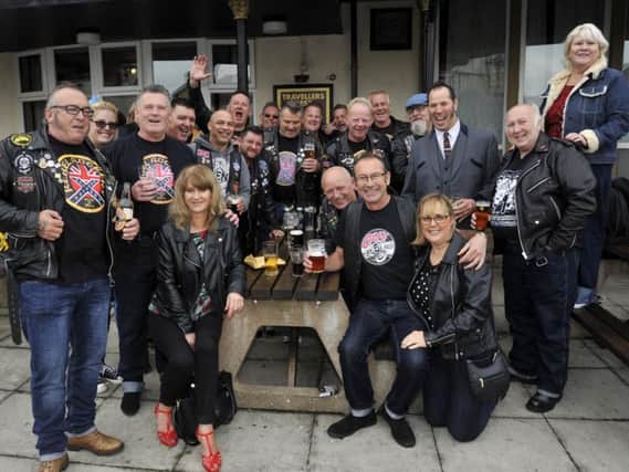 Friends from Yorkshire at the Teddy Boys gathering in Cleveleys